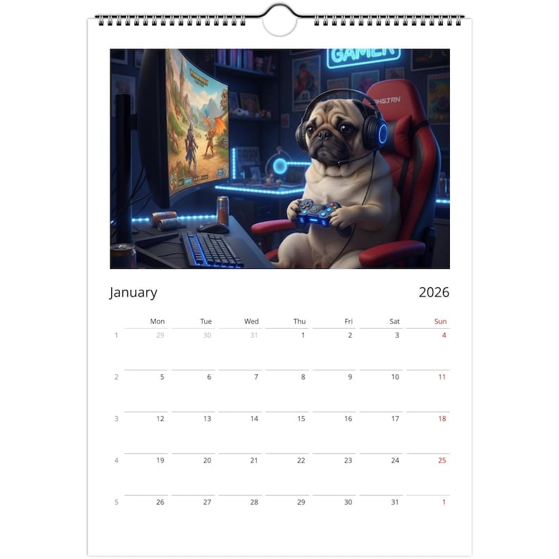 PugVibes Planner – Year of Happiness
