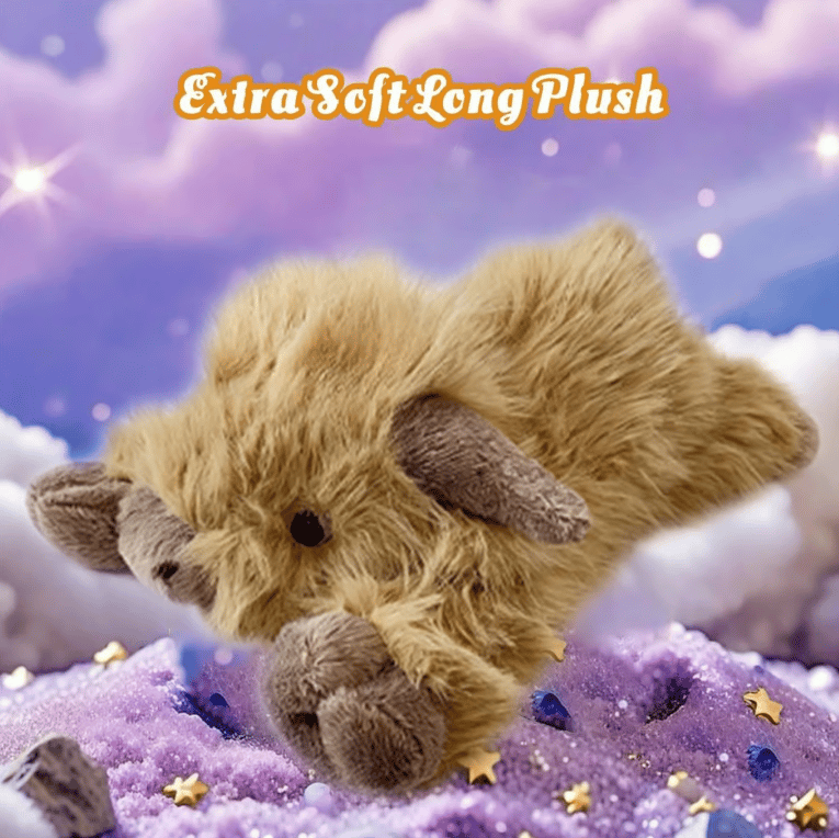 HighlandHugs – Cute Cartoon Highland Cow Cuddly Toy