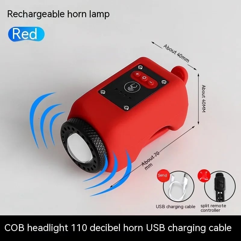 RideSafe – Electronic Bike Horn with Powerful Floodlight