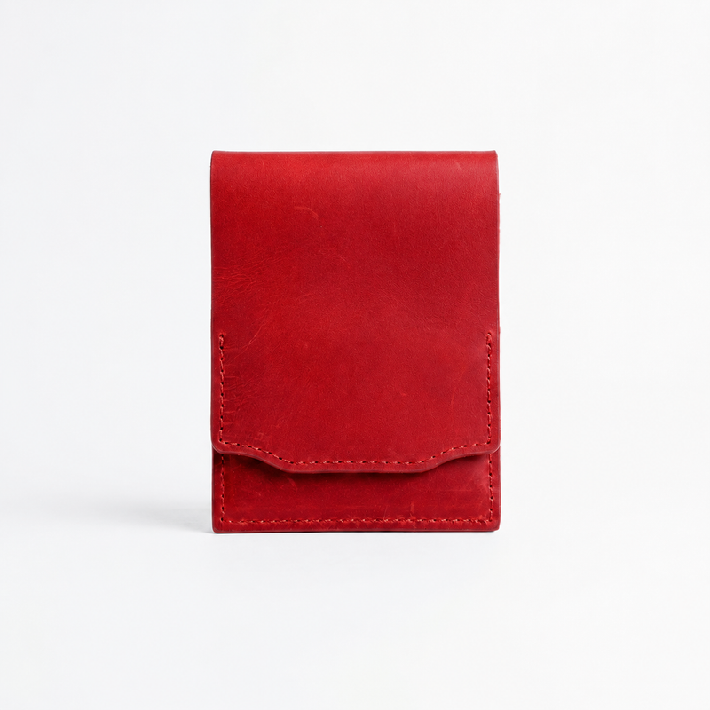 HeritageCraft – Vintage Full-Grain Leather Snap Wallet