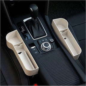 DriveMate – Multi Pocket Leather Car Seat Storage Organizer