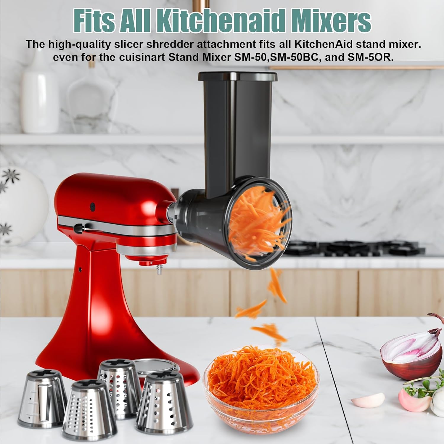 SwiftSlice – Multi-Blade Food Processor Attachment