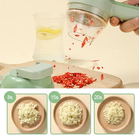 VegiChop – Compact 4-in-1 Cutter System
