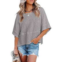 PureEase – Oversized Crewneck Comfort Summer Top