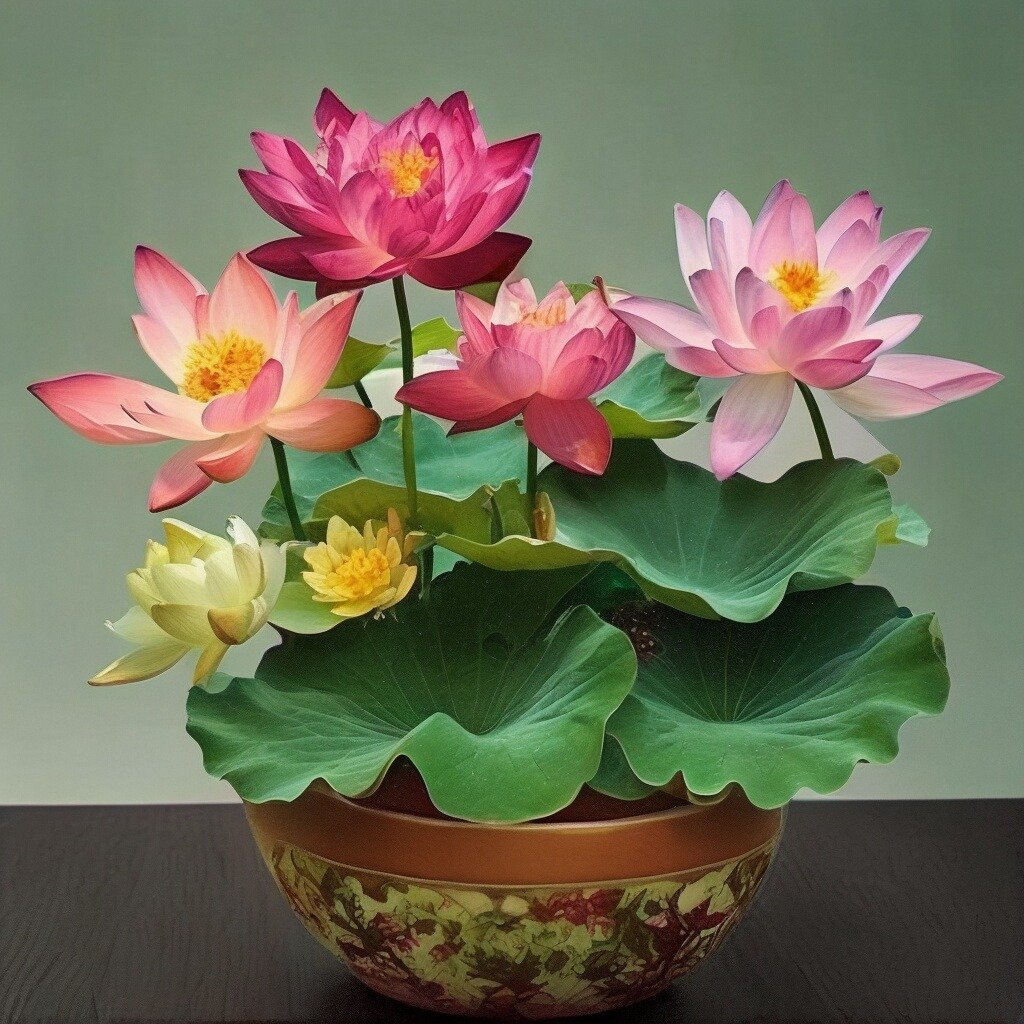 LotusBloom – The Sacred Bonsai Bowl Lotus Flower