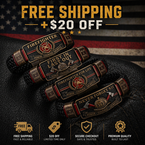 RedLineValor – Firefighter Pride Wristband