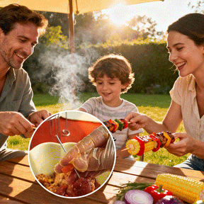 BBQStack Elite – Air Fryer Skewer Stand