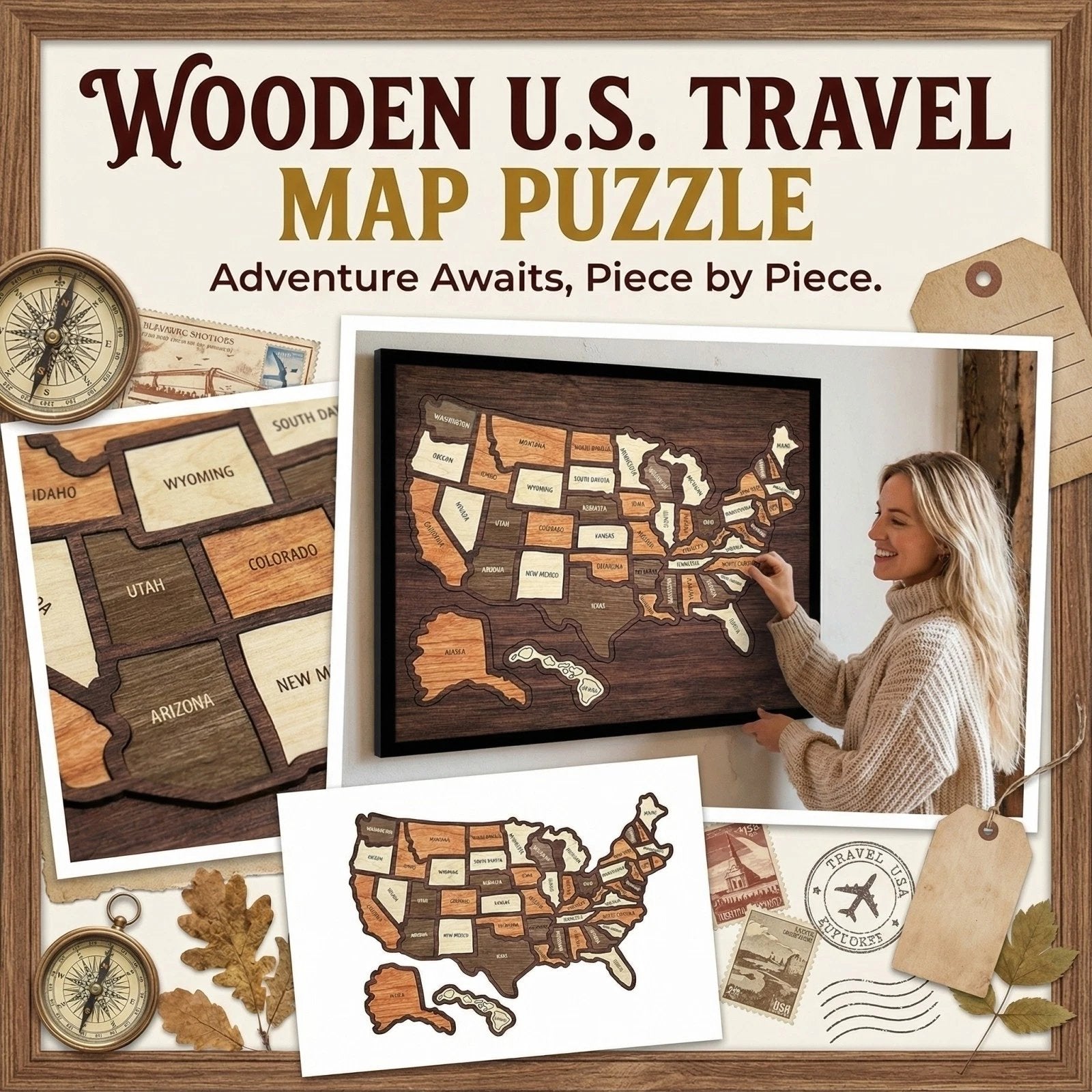 StateStory – Interactive USA Puzzle Map