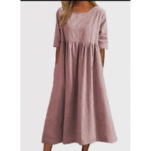 Breeza – Loose Fit Summer Cotton Linen Dress