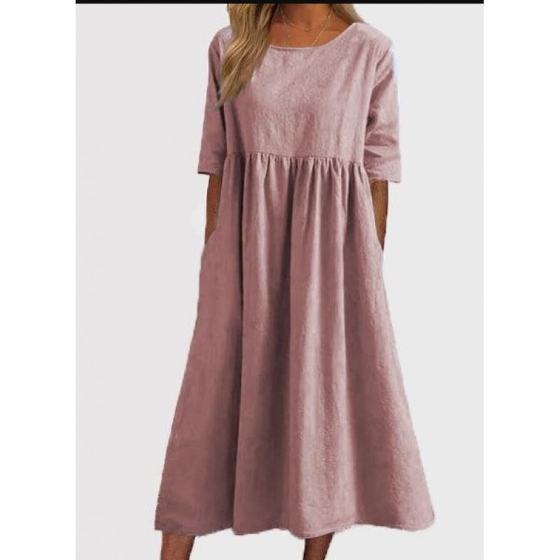 Breeza – Loose Fit Summer Cotton Linen Dress