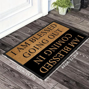 TexturaStep – Stylish Letter Pattern Door Mat