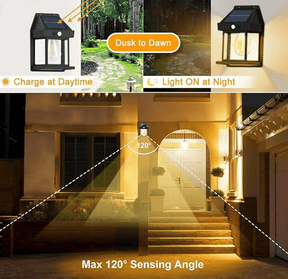 EdisonGlow – Solar Motion Sensor Wall Light