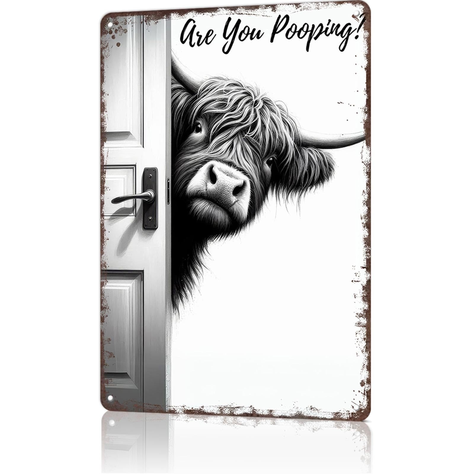 Rustic Chuckles - Quirky Highland Cow Decor