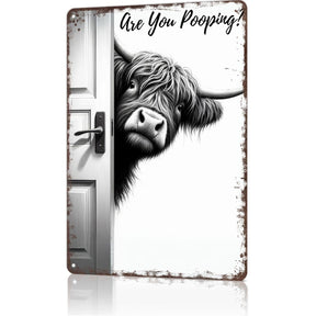 Rustic Chuckles - Quirky Highland Cow Decor