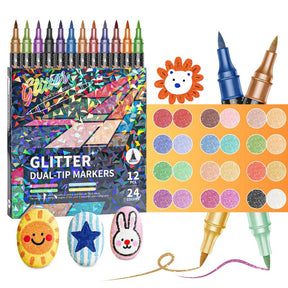 SparkInk – Glitter Effect Brush Markers