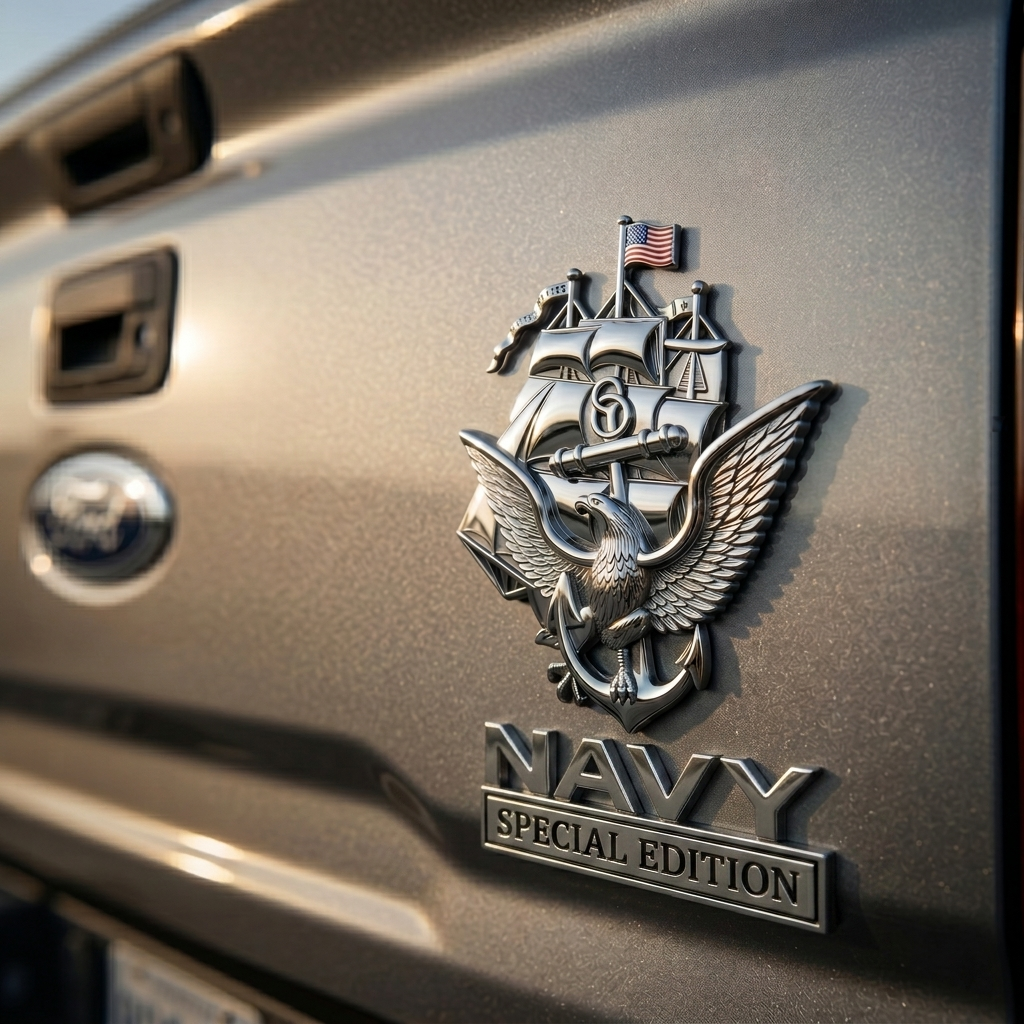 NavyHonor – Navy Veteran Metal Auto Emblem