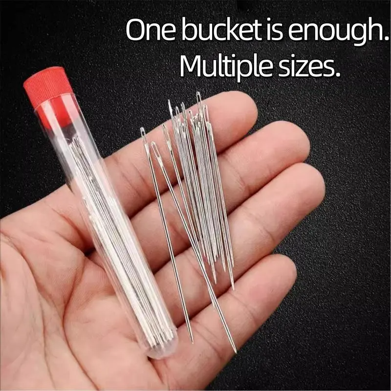 🎉 New Year Sale – 50% OFF❤34PCS Big Eye Steel Needles Set