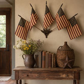 HeritageForge – Rustic Flag Cast Iron Wall Display