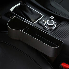 DriveMate – Multi Pocket Leather Car Seat Storage Organizer