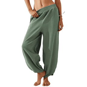 LuxeFlow – Women’s Wide Leg Palazzo Harem Pants