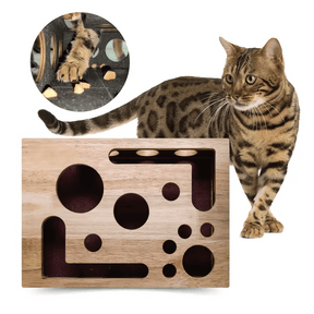 PawPuzzle – Cat Enrichment Scratch & Play Box