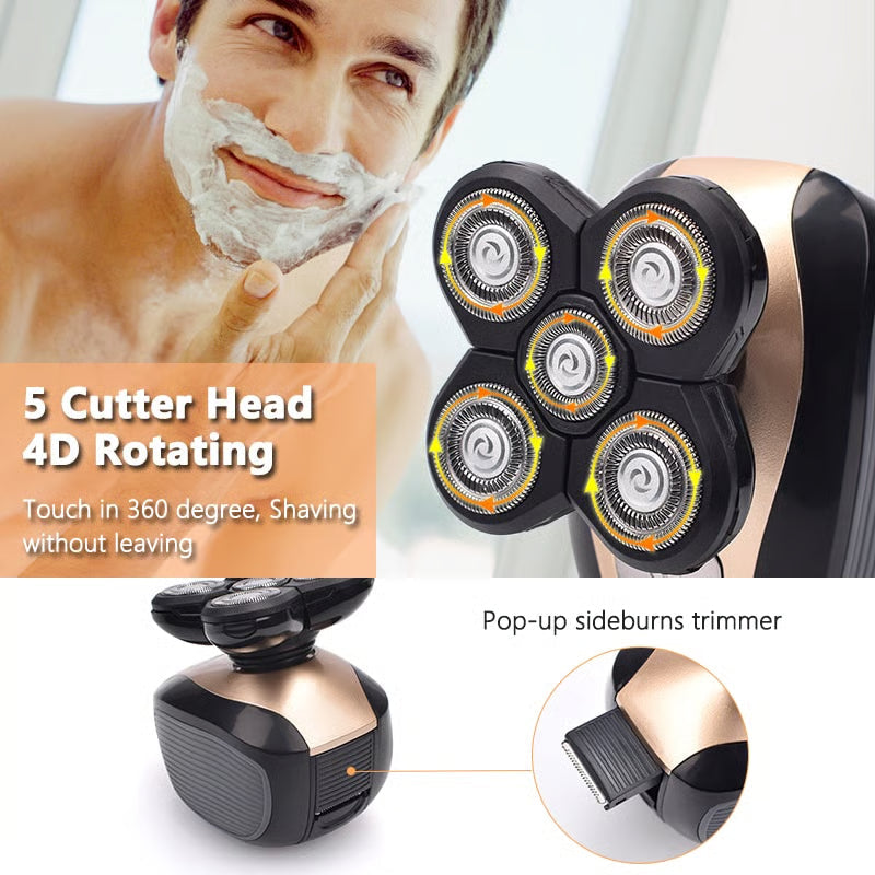 GroomFlex | 5-in-1 4D Electric Shaver Kit