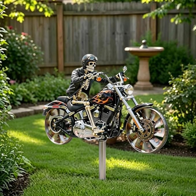 ReaperRide – Biker Skull Wind Spinner