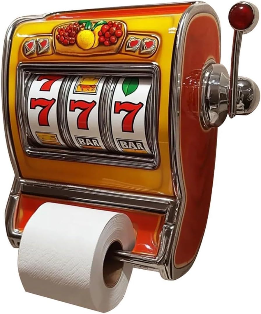 RollJack – Slot Machine Toilet Paper Holder