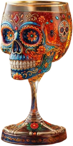 SkullElegance – Premium Decorative Art Glass Goblet