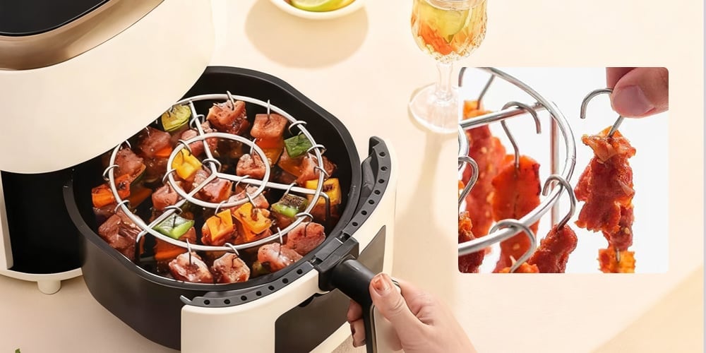 BBQStack Elite – Air Fryer Skewer Stand