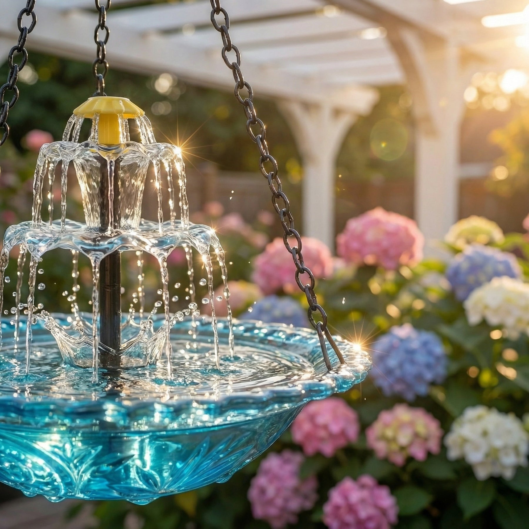 FeatherFlow – Solar Bird Bath Fountain for Gardens