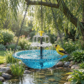 FeatherFlow – Solar Bird Bath Fountain for Gardens