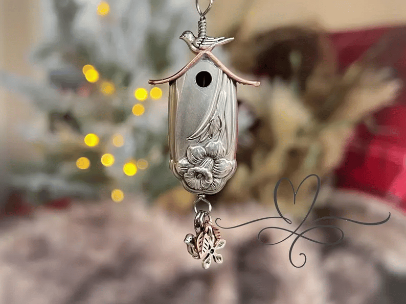 WhimsyPerch - Handcrafted Birdhouse Pendant