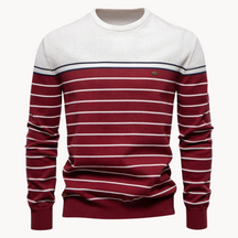 Atlantic Stripe Cotton Sweater | Lupi