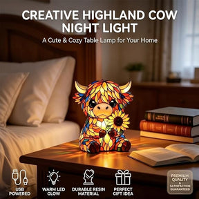 CowzyGlow - Highland Cow LED Night Light