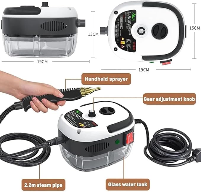 SteamBlaze – 1500W High-Temp Pressurized Handheld Cleaner