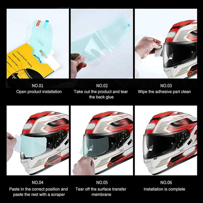 ClearRide – Anti-Rain and Fog Helmet Film