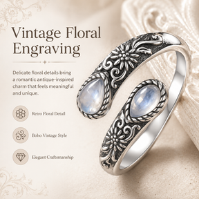 MoonPetal – Elegant Moonstone Bloom Ring