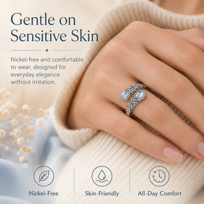 MoonPetal – Elegant Moonstone Bloom Ring