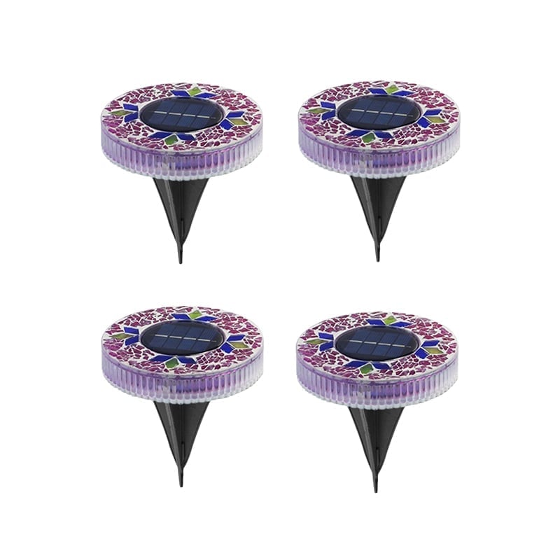 NightMosaic – Waterproof Solar Pathway Lights