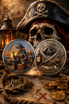 RumRaider – Double-Sided Pirate Challenge Coin