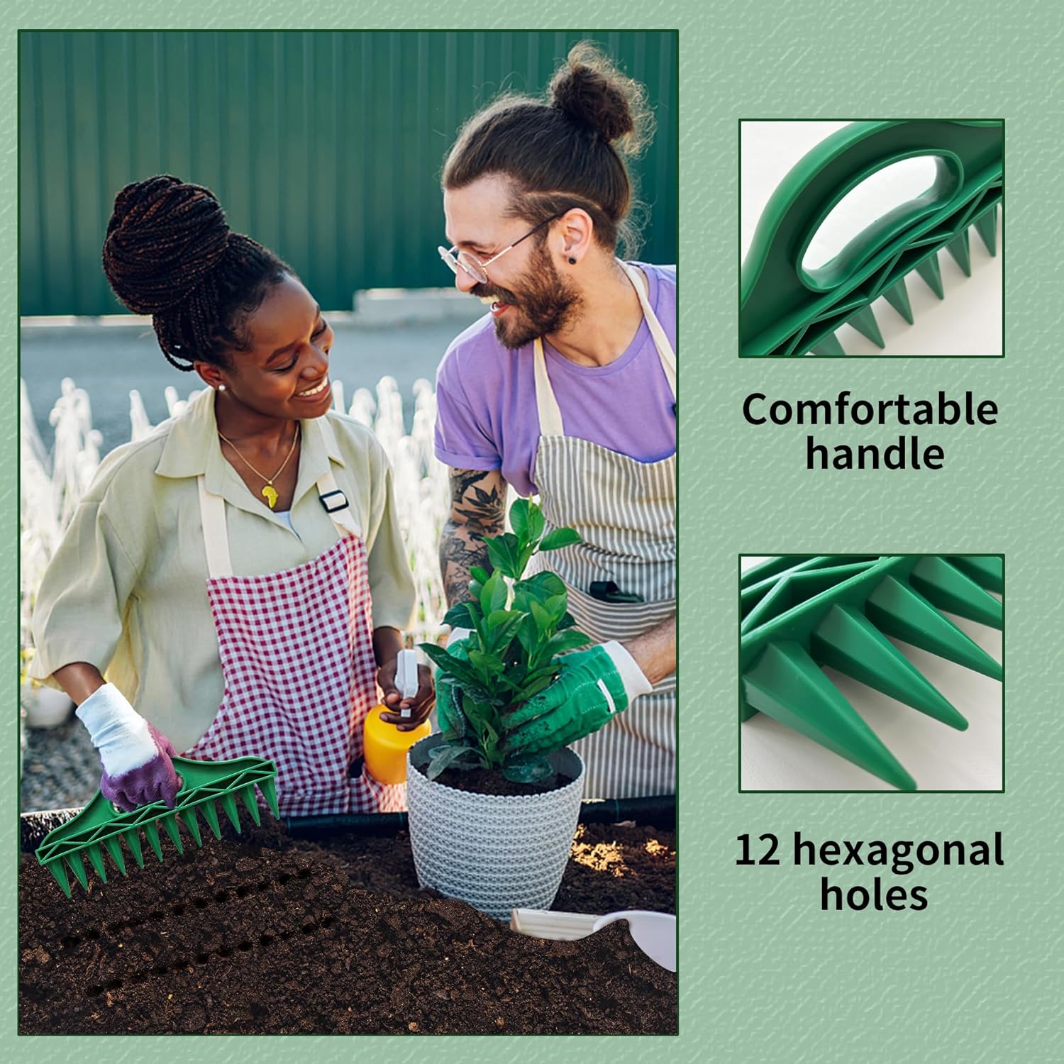 PlantEase – Professional Seed Planting Dibber Tool