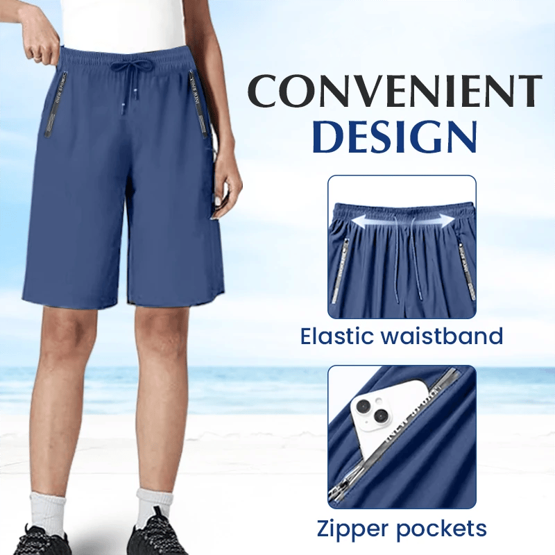 CoolStride – Breathable Ice Silk Stretch Shorts
