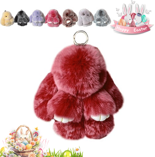 HopCharm – Cute Plush Bunny Keychain