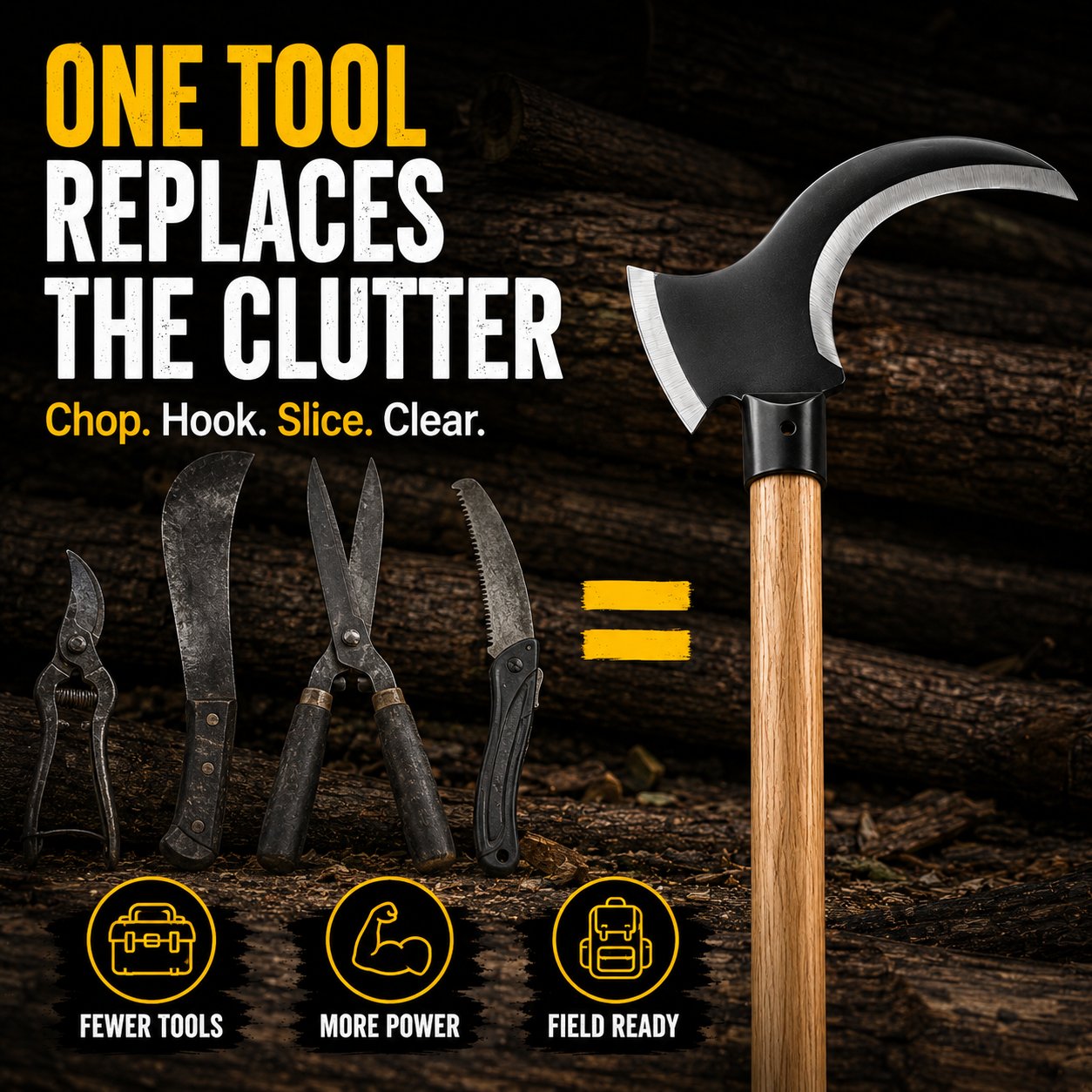 TimberClaw – Dual-Edge Clearing Axe