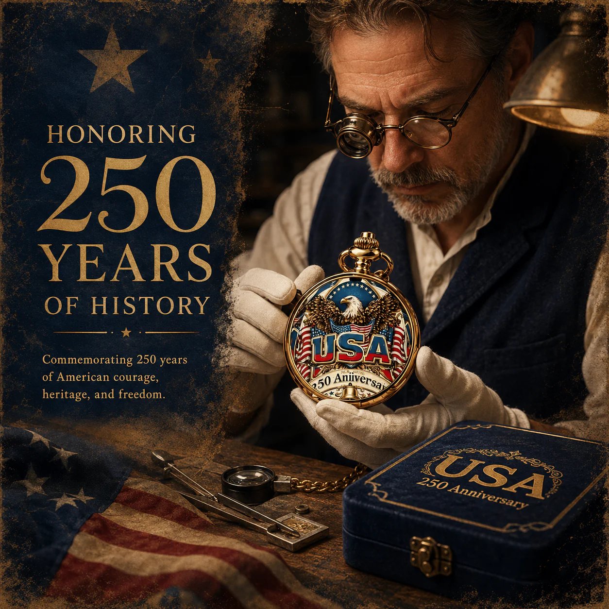 LibertyChrono – USA 250th Pocket Watch