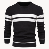 Zander Field Stripe Cotton Crewneck | Lupi