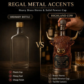 RegalHorn – Luxury Highland Cow Whisky Decanter