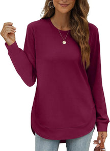 CurveFit – Soft Crewneck Sweatshirt All Day Comfort