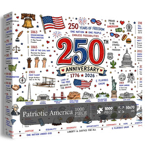 FreedomPiece – 1000 Piece USA Themed Puzzle Set